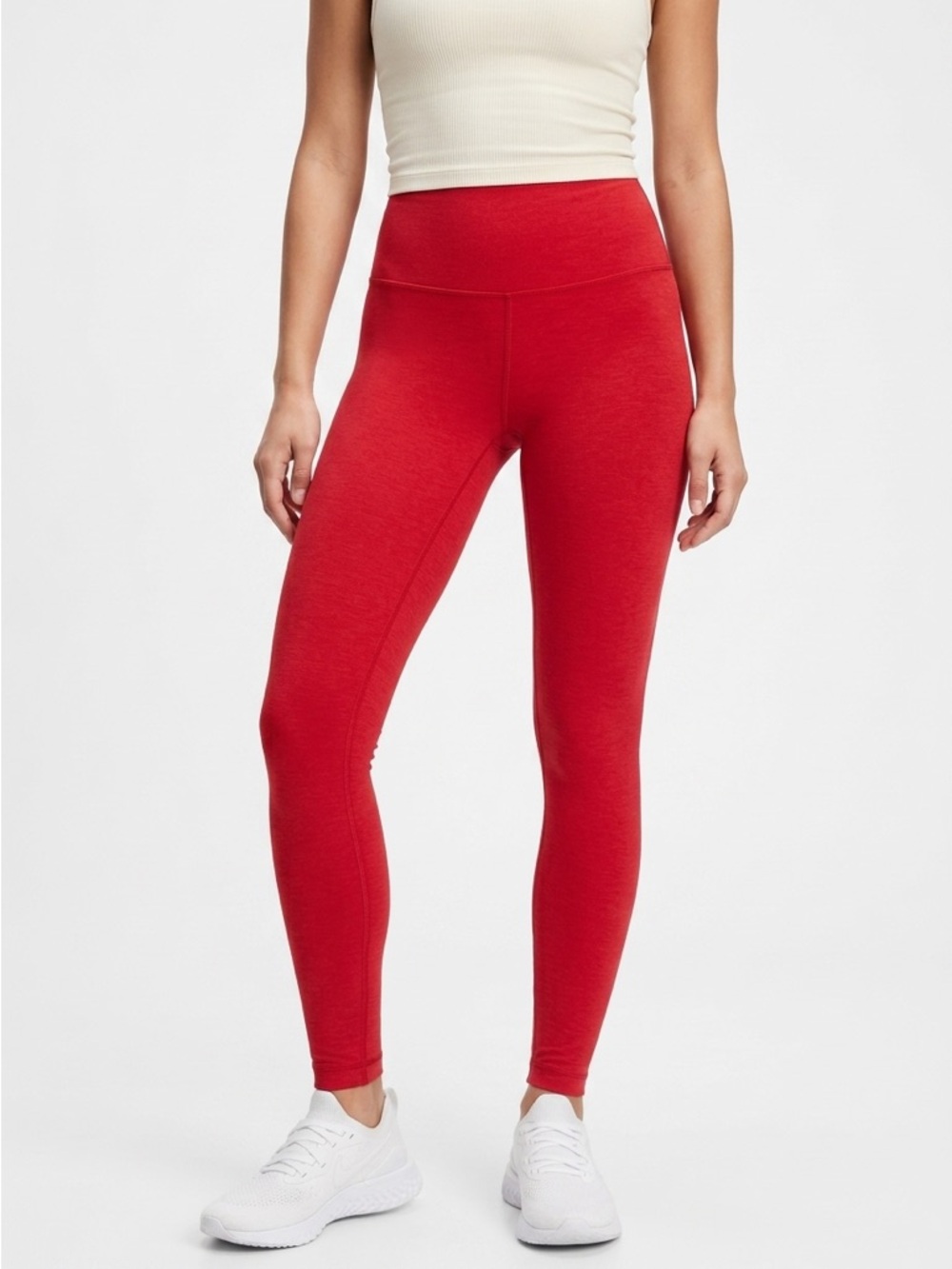 Beyond Yoga Spacedye Caught In The Midi High Waisted Leggings Red Small